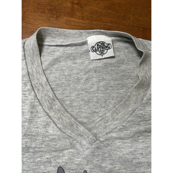 VTG 1991 Warner Bros Acme Clothing Co Looney Tunes One Size Tee Shirt USA Made - Picture 4 of 14